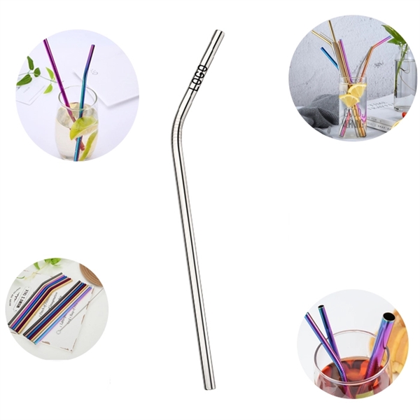 Reusable  Curved Stainless Steel Straw - Image 8
