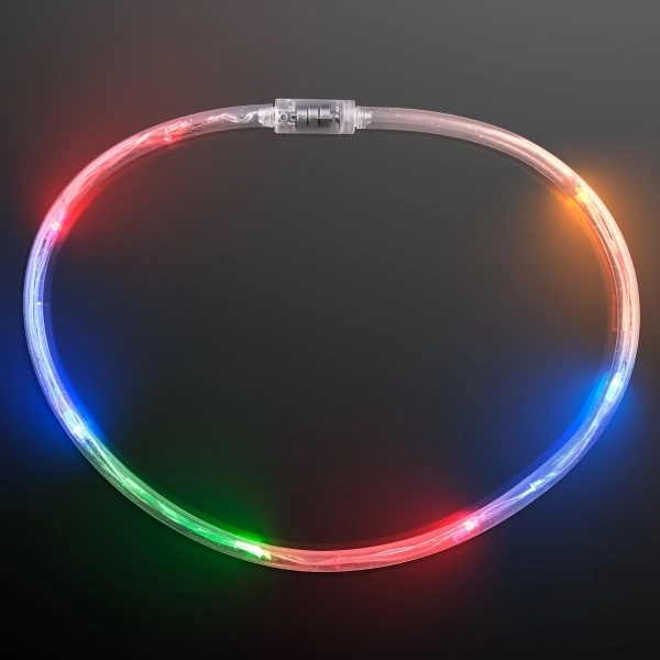 Light Up Flashing Multicolor Tube Necklaces - Image 2