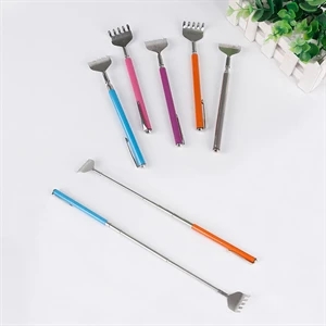 Extendable Telescopic Metal Back Scratcher with Pocket Clip