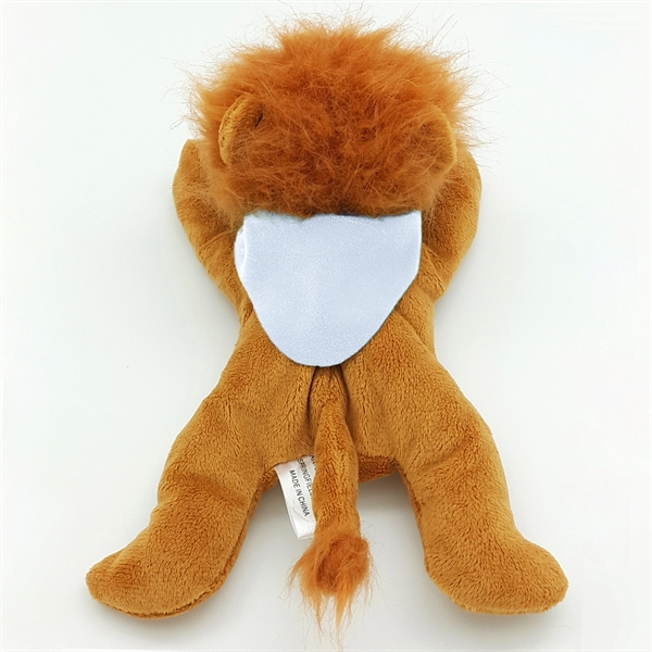 8"  Laying Down Beanie Lion - Image 2