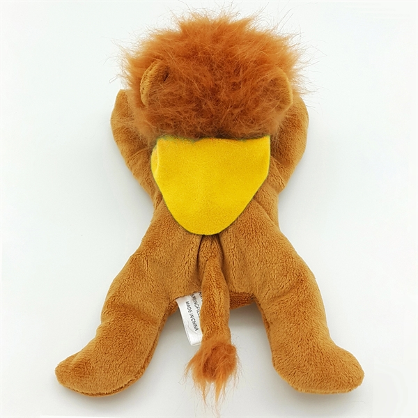 8"  Laying Down Beanie Lion - Image 4