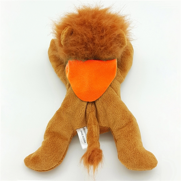8"  Laying Down Beanie Lion - Image 5