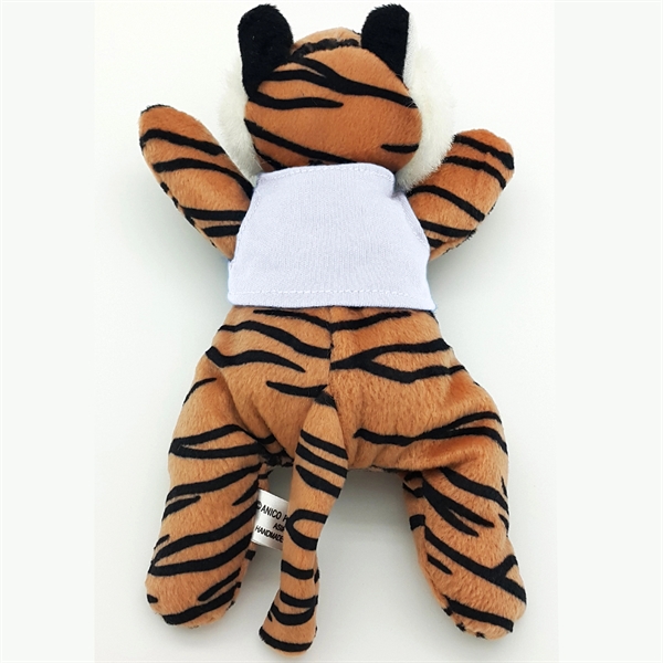 8" Laying Down Beanie Tiger - Image 9