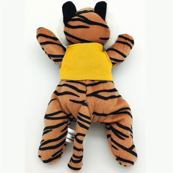 8" Laying Down Beanie Tiger - Image 11