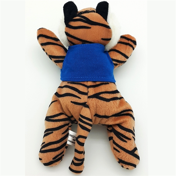 8" Laying Down Beanie Tiger - Image 13