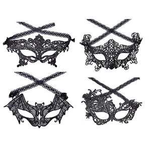 Black Lace Woman Mask for Halloween