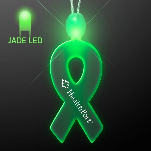 Light-up acrylic ribbon LED necklace - Image 3