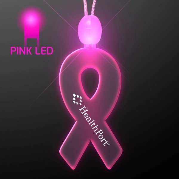 Light-up acrylic ribbon LED necklace - Image 4