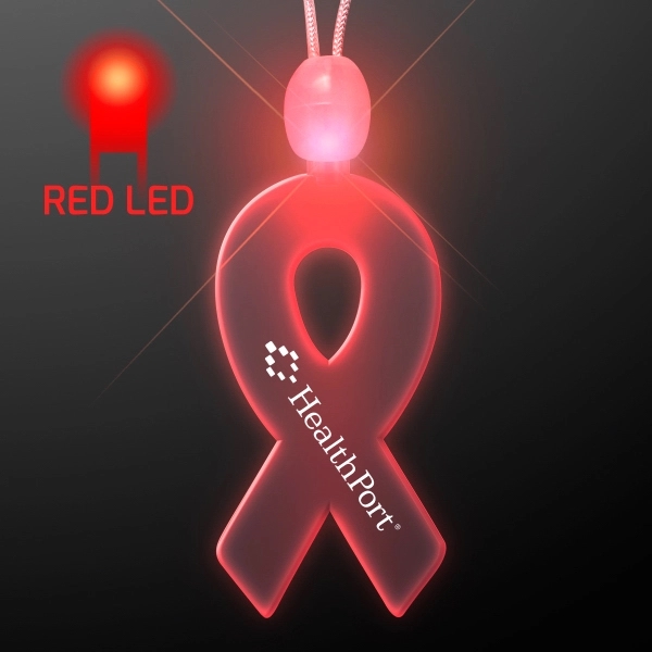 Light-up acrylic ribbon LED necklace - Image 6