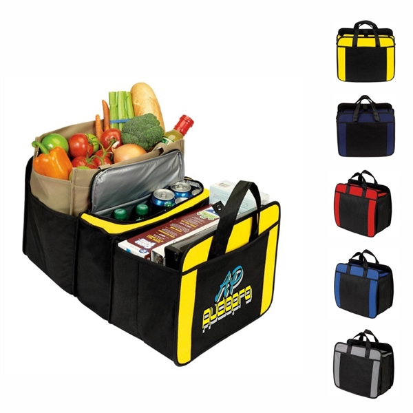 20 Cans Cooler, Car Trunk Organizer with Cooler - Image 1