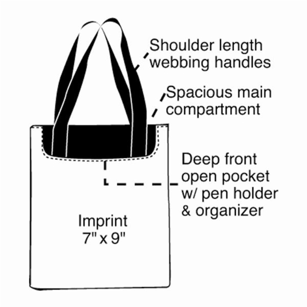 Tote Bag with Pocket, Promotional Tote - Image 3