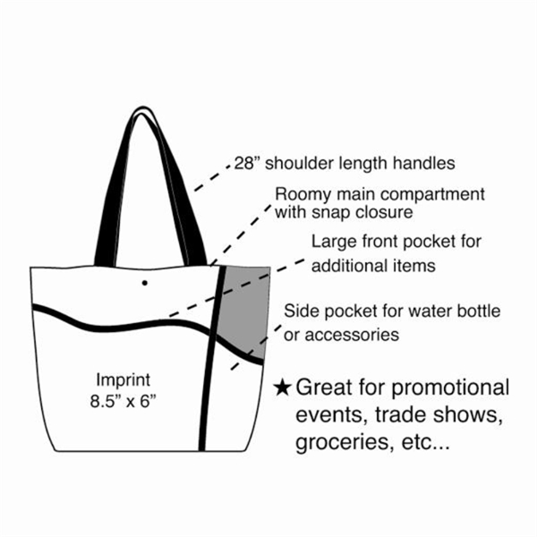 Tote Bag with Pocket, Promotional Tote - Image 5