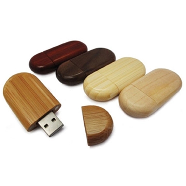 Kenai Wood USB Flash Drive w/ Key Ring - Image 8