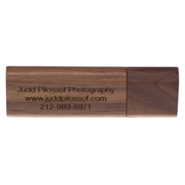 Marsh Wood USB Flash Drive w/ Key Ring - Image 2