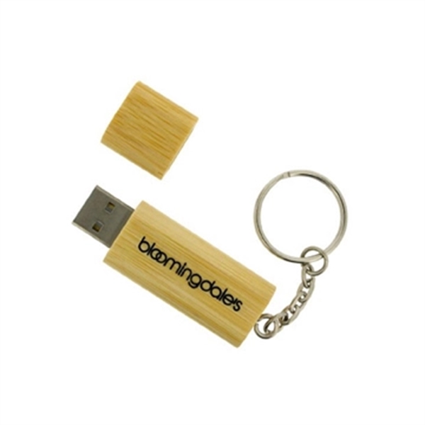 Marsh Wood USB Flash Drive w/ Key Ring - Image 6