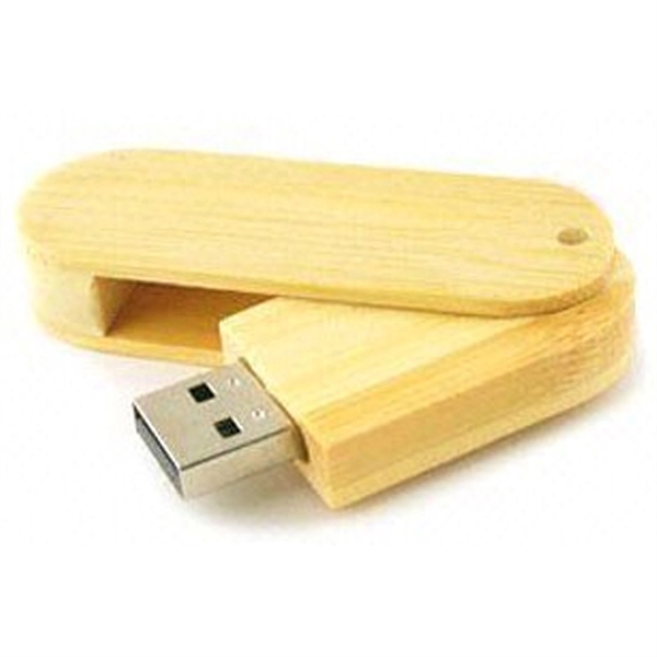 Buskin Wood Swivel USB Flash Drive - Image 1