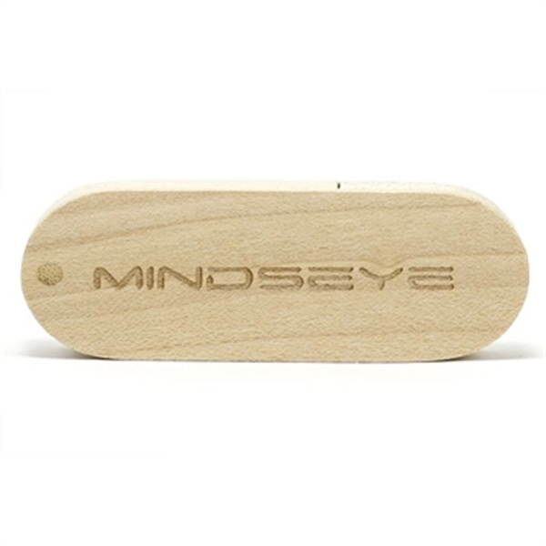 Buskin Wood Swivel USB Flash Drive - Image 5