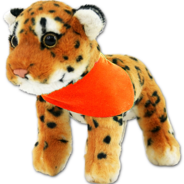 8" Jungle Animals Standing Brown Leopard - Image 5