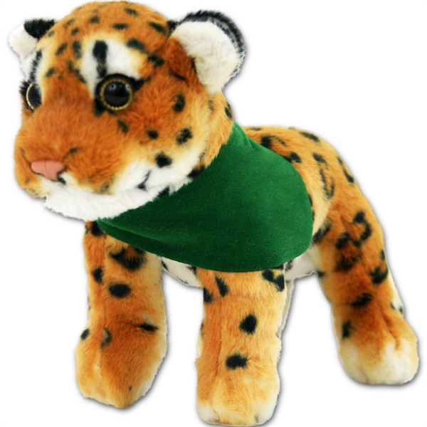 8" Jungle Animals Standing Brown Leopard - Image 6