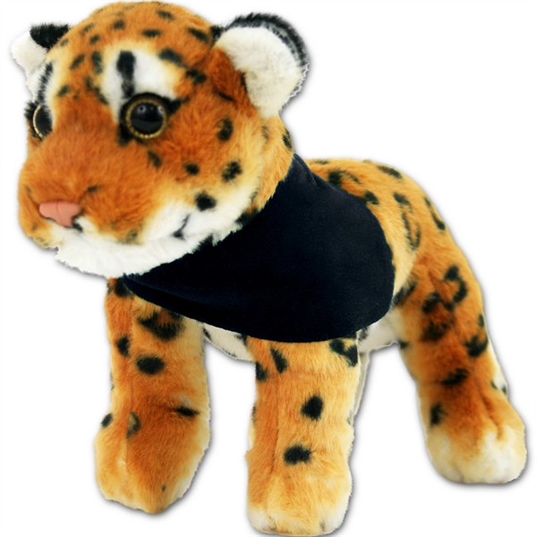 8" Jungle Animals Standing Brown Leopard - Image 8