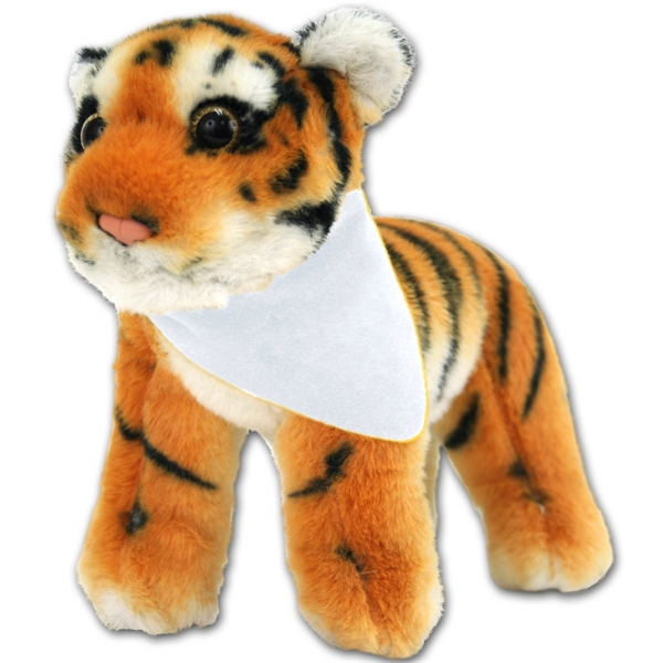 8" Jungle Animals Standing Brown Tiger - Image 2