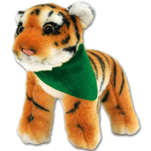 8" Jungle Animals Standing Brown Tiger - Image 6