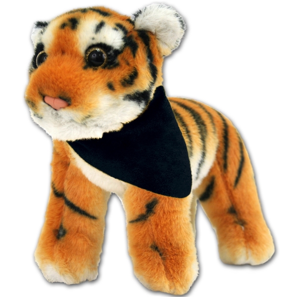 8" Jungle Animals Standing Brown Tiger - Image 8