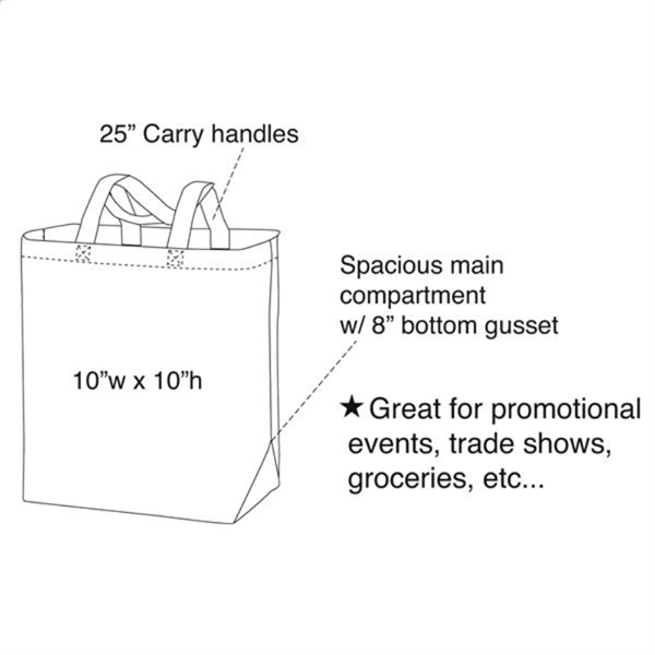 Grocery Tote Bag,  Economy Tote, Reusable Grocery bag - Image 5