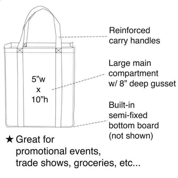 Shopper Tote, Grocery Tote Bag, Economy Tote - Image 5