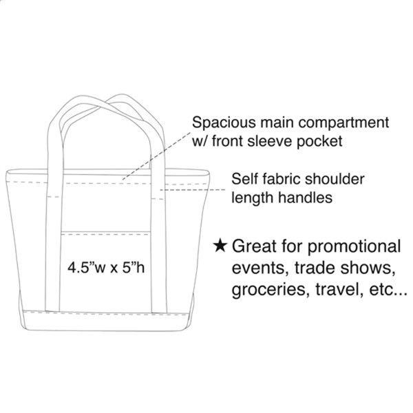 Solid Boat Bag, Boat Tote Bag, Reusable Grocery bag - Image 5