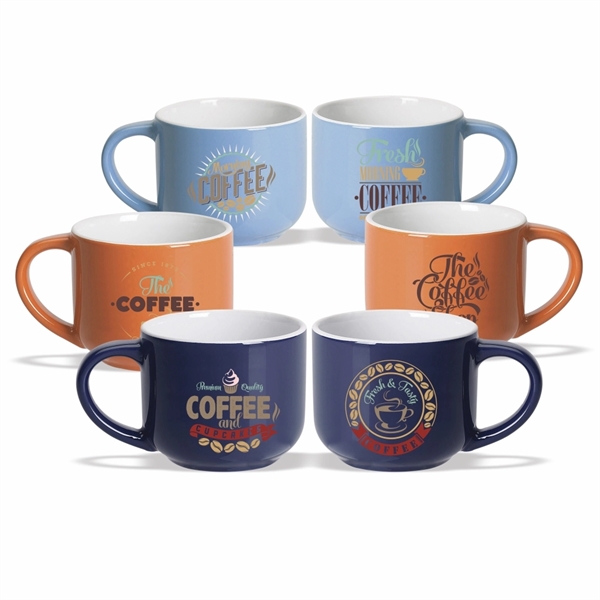 14 oz. Cappuccino Ceramic Coffee Mug - Image 1