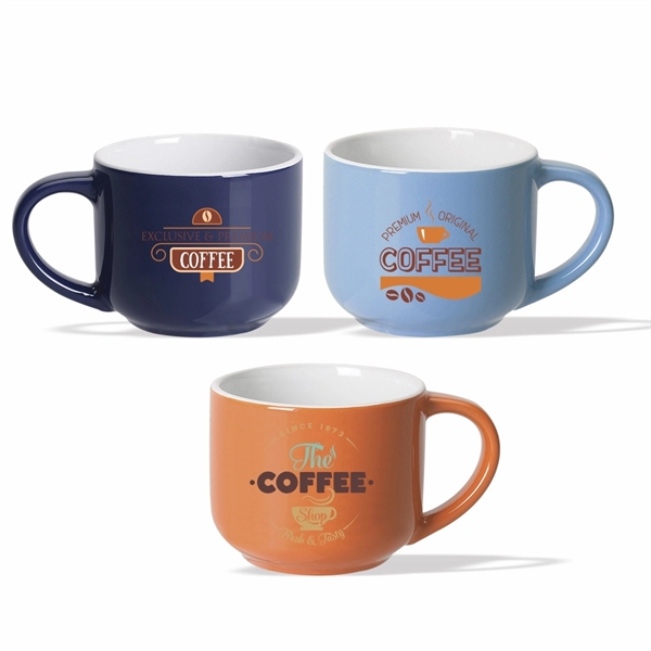 14 oz. Cappuccino Ceramic Coffee Mug - Image 2