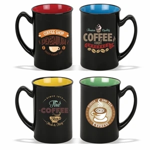 Coffee mug, 16 oz. Two Tone Glossy Ceramic Mug, Ceramic Mug
