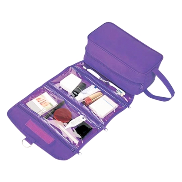 Roll-Up Travel Kit, Cosmetic bag, Personalised Toiletry Bag - Image 3