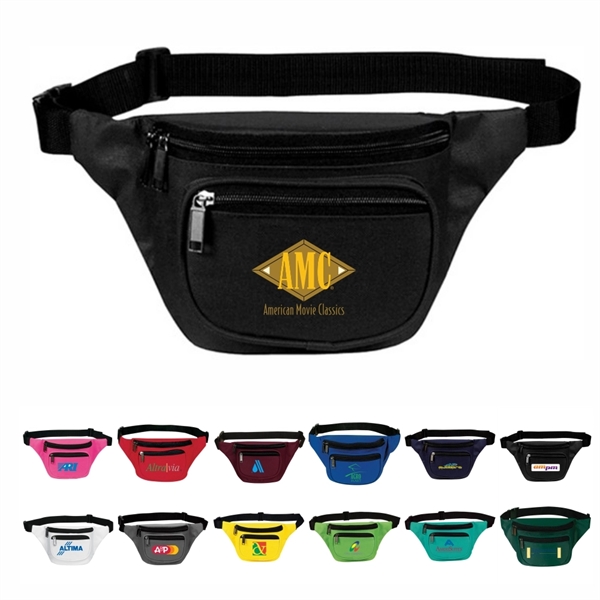 3-Zip Fanny Pack, Personalised Fanny Pack - Image 1