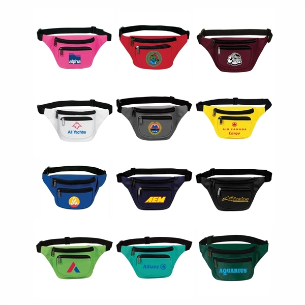 3-Zip Fanny Pack, Personalised Fanny Pack - Image 2