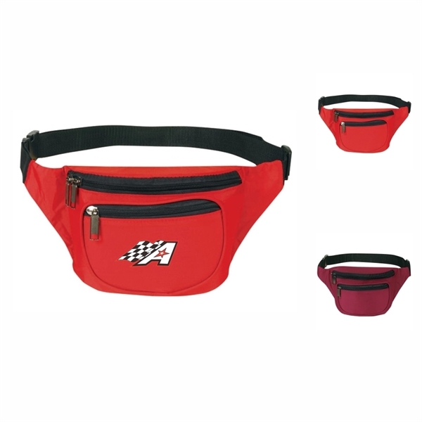 3-Zipper Fanny Pack, Personalised Fanny Pack - Image 1