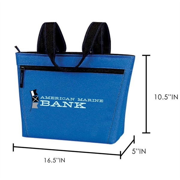 Cooler Tote, Two Tone 12 Pack Insulated Lunch Tote - Image 4