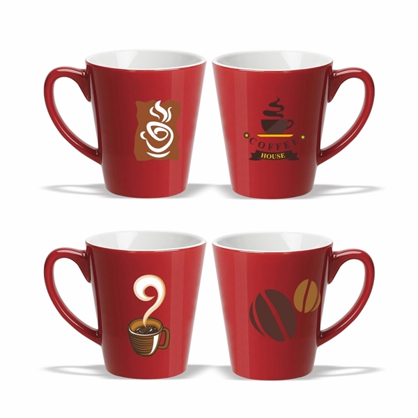 10 oz. Ceramic Latte Mug - Image 5