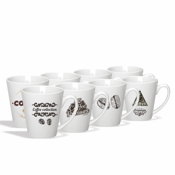 10 oz. Ceramic Latte Mug - Image 8