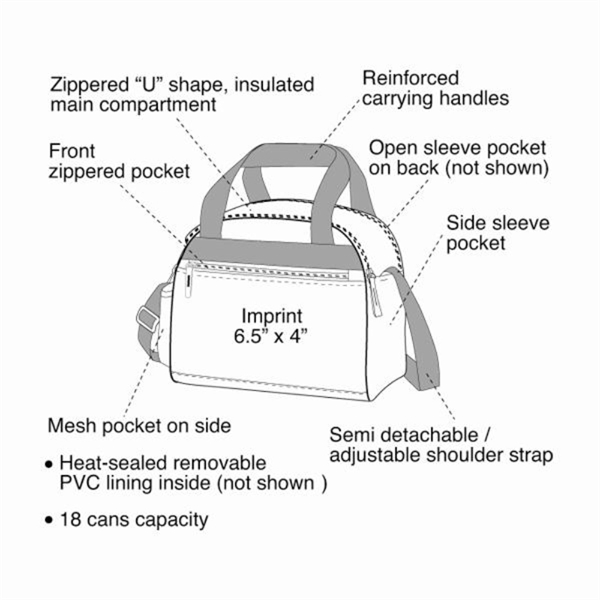 Cooler Bag, 18 Can Large Capacity Jumbo Dome Cooler - Image 5