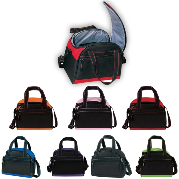Cooler Bag, Two-Tone Accent 6 Pack Cooler - Image 1