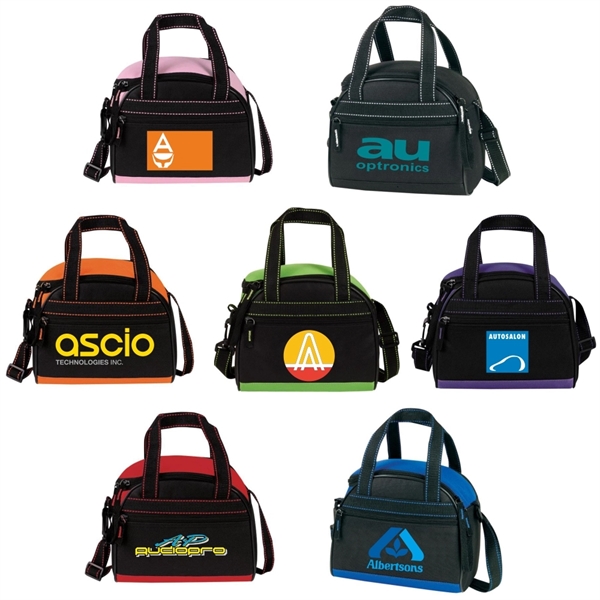 Cooler Bag, Two-Tone Accent 6 Pack Cooler - Image 3