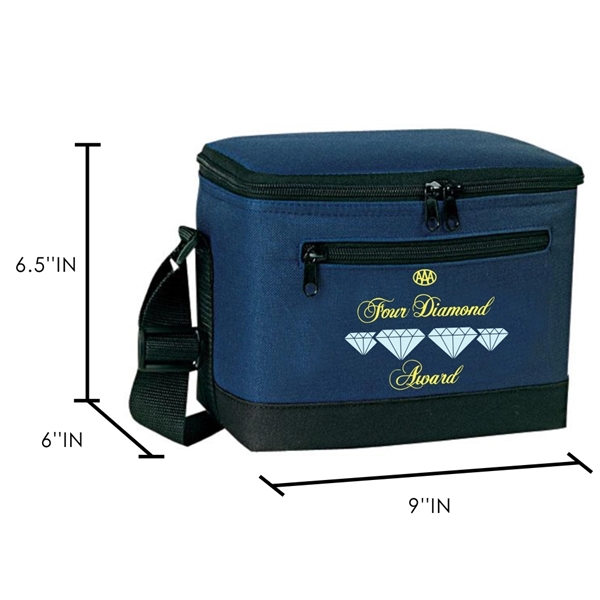 Cooler Bag, Deluxe 6 Pack Cooler, Mini Portable - Image 2