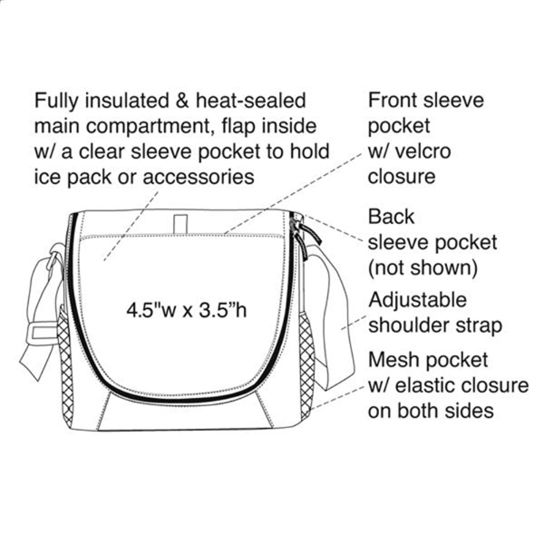 Cooler Bag, 6-Pack Lunch Cooler Insulated Bag - Image 5