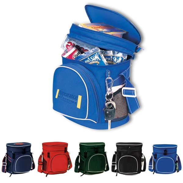 Cooler Bag, Double Compartment 12 Pack Golf Cooler