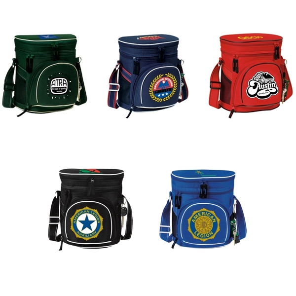 Cooler Bag, Double Compartment 12 Pack Golf Cooler - Image 3