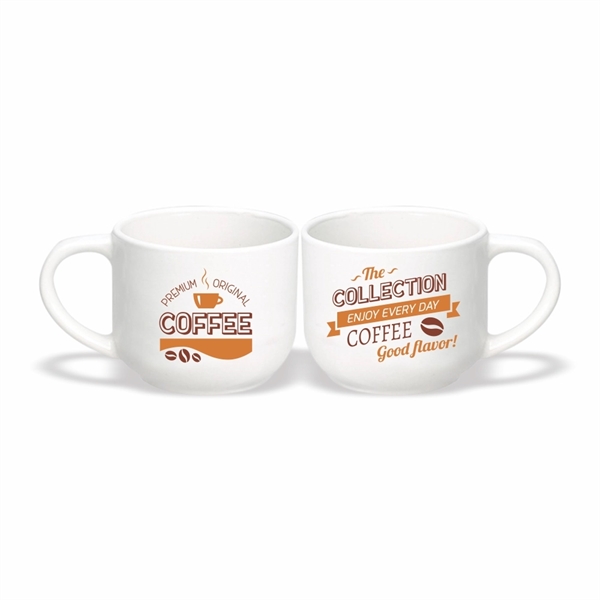 14 oz. Cappuccino Ceramic Coffee Mug - Image 3