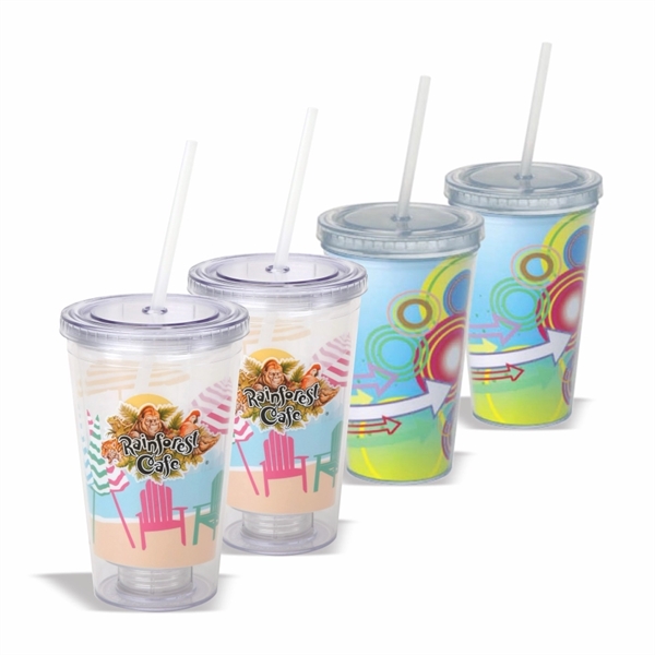 16 oz. Double Wall Tumbler with Paper Insert - Image 2