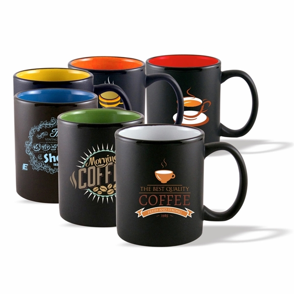 11 oz. Ceramic Coffee Mug with Handle - Image 1